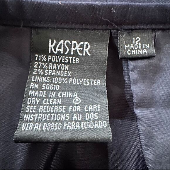 Kasper Blue A-line Skirt Size 12 - Picture 8 of 8